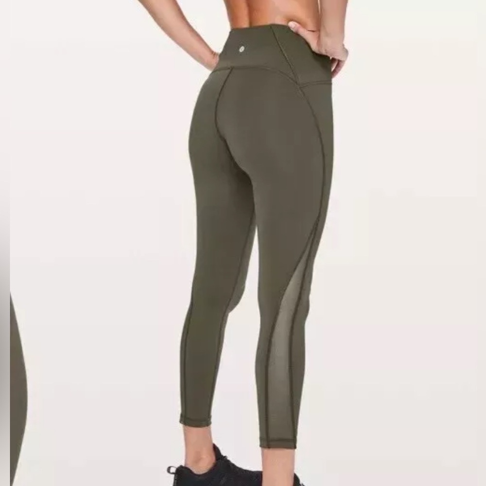 Lululemon Train Times 7/8 Pant Leggings *25" Dark Olive Size 6